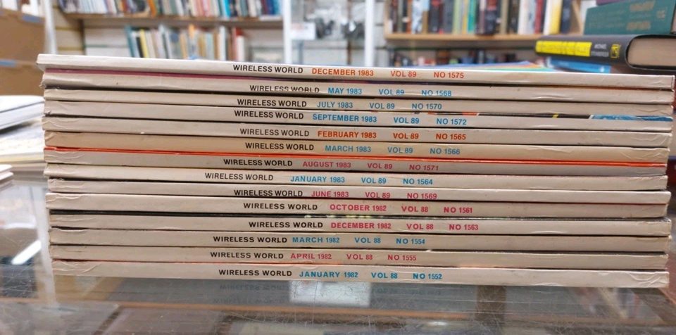 Wireless World Magazine Bundle 14 Issues 1980s