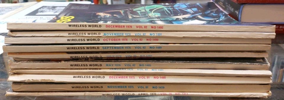 Wireless World Magazine Bundle 14 Issues 1970s