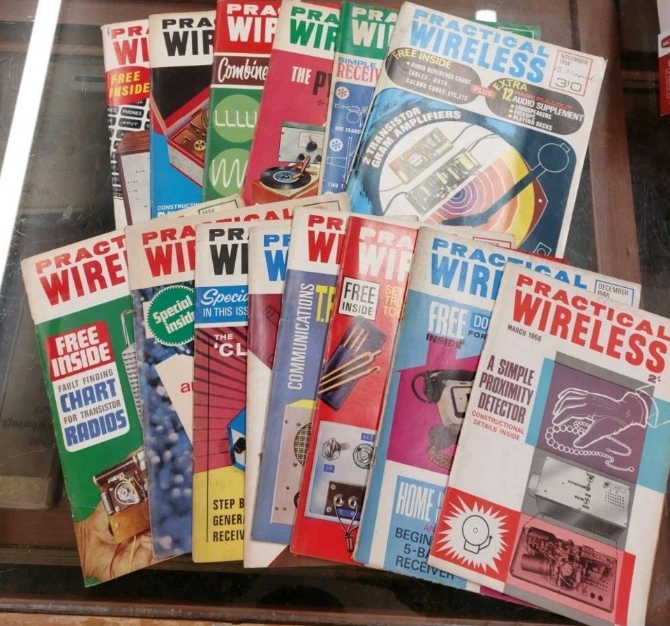 Practical Wireless Magazine Bundle 1960s 14 Issues