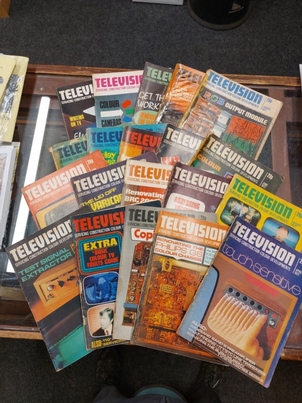 Television Vintage Electronics Magazine 20 Issues 1972-73