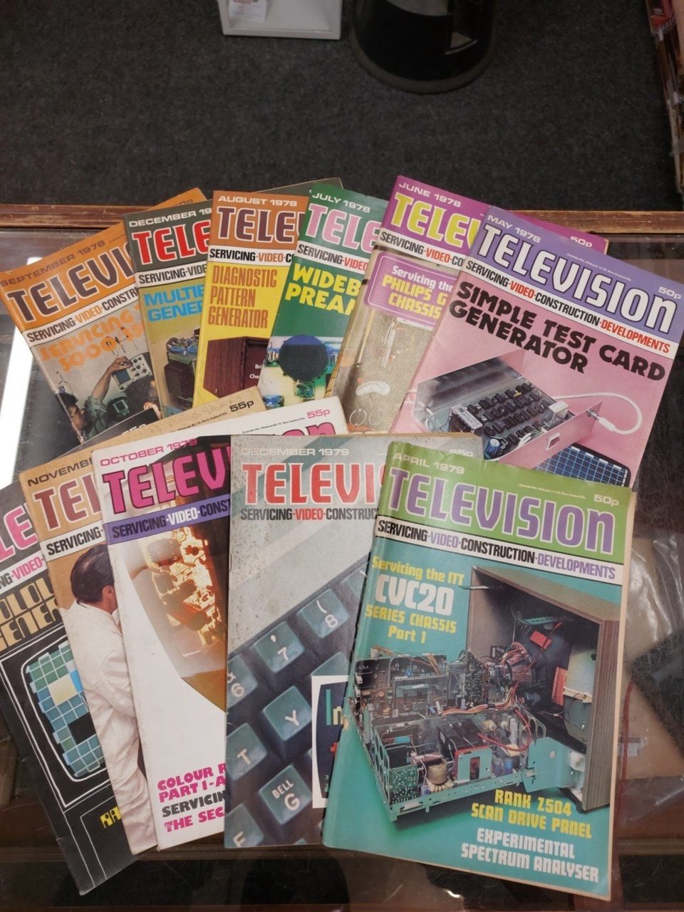 Television Vintage Electronics Magazine 11 Issues 1978-79