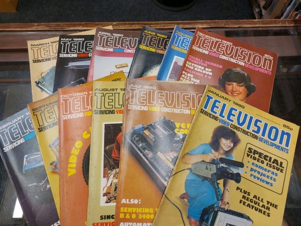 Television Vintage Electronics Magazine 12 Issues