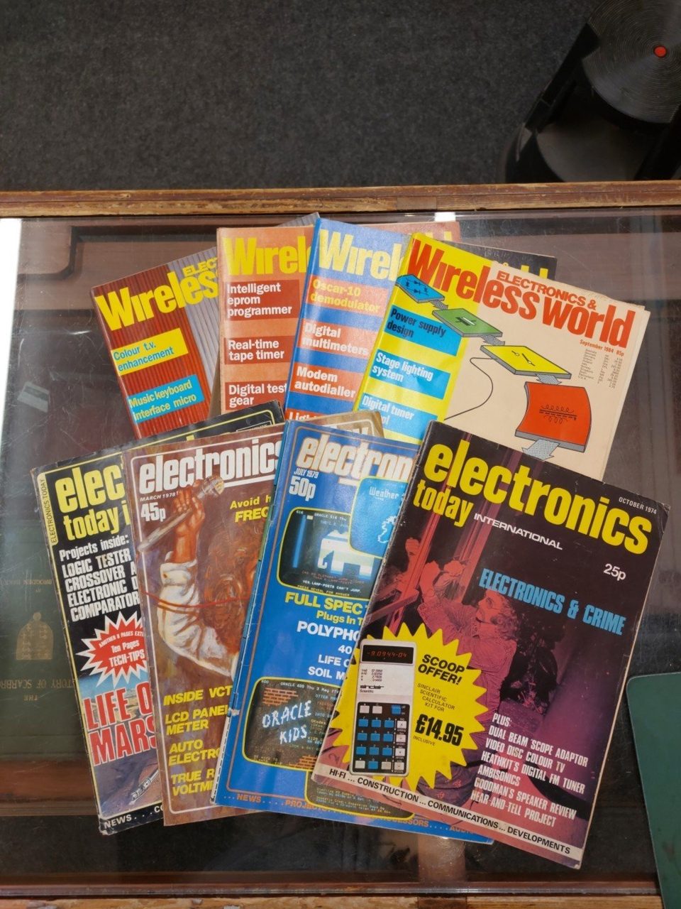 Electronics & Wireless World Electronics Today Magazines 8 Issues 1970s 1980s