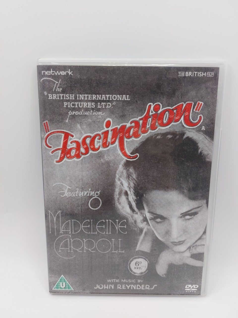 Fascination Dvd Network Slim Case 1931 Madeleine Carroll Region 2