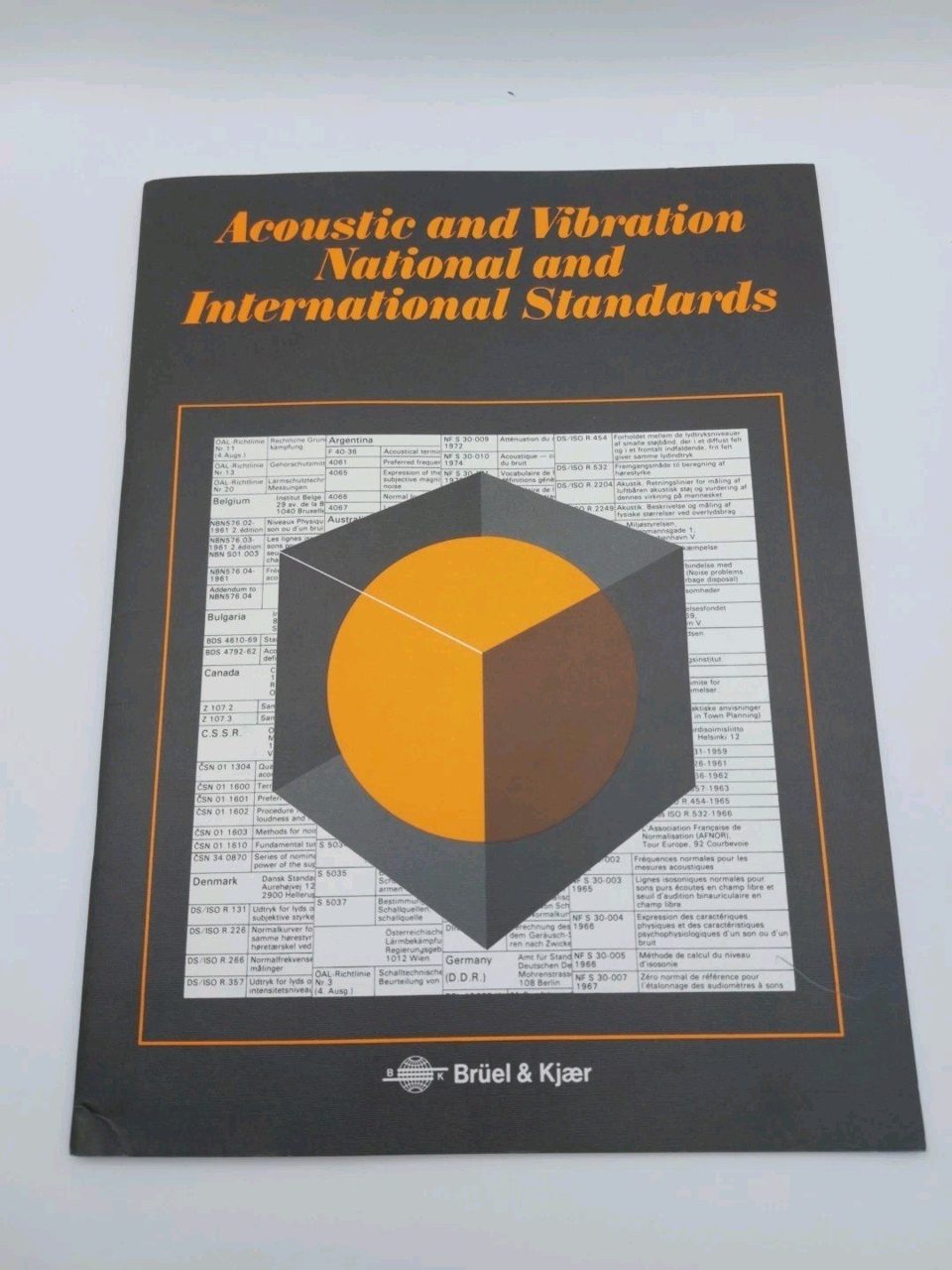 Acoustic And Vibration National International Standards Bruel Kjaer