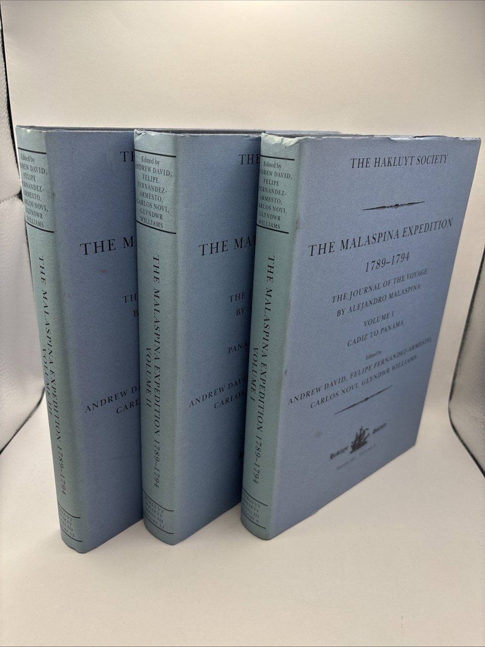 The malaspina Expedition 1789-1794 3 Vol Set Hakluyt Society
