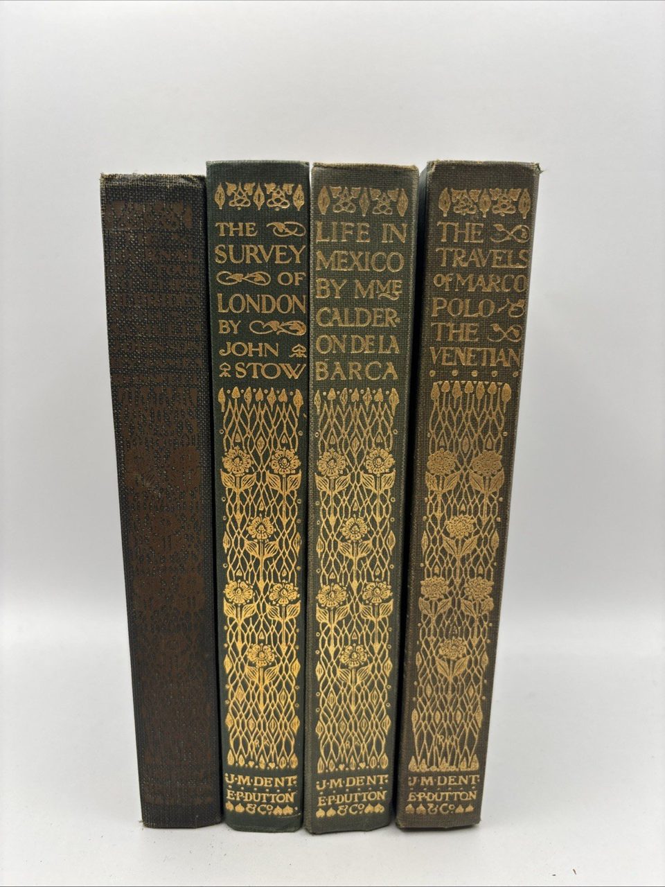 J.M Dent Set Of 4 X Travel & Topographical Books Stow,Calderon. Dutton