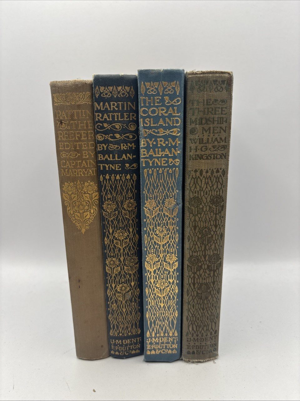 J.M Dent Set Of 4 X Nice Looking Books For The Young, Ballantyne, Kingston