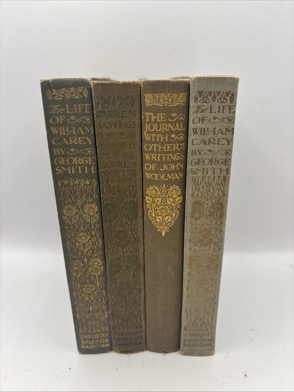 J.M Dent Set Of 4 X Nice Looking Books On Biography, Smith, Woolman, Smith