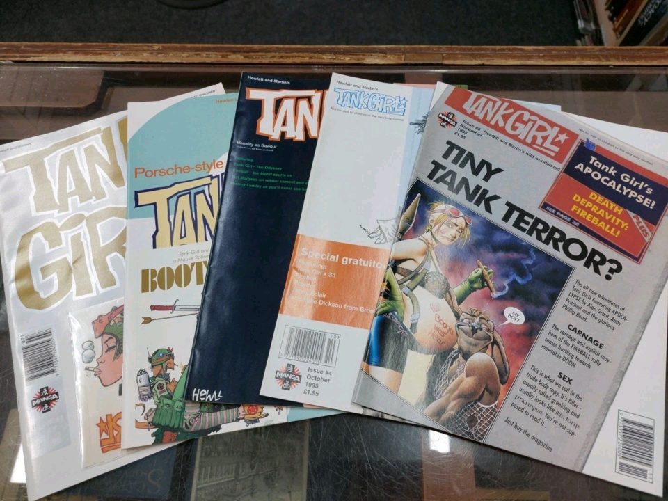 Tank Girl #1 -5 1995 With Tattoo Postcrd