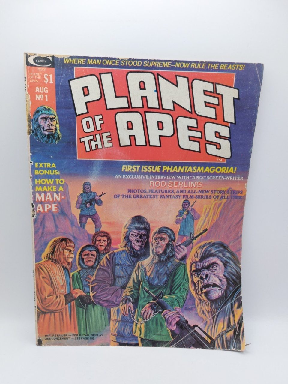 Planet Of The Apes 1 Marvel Curtis Magazine