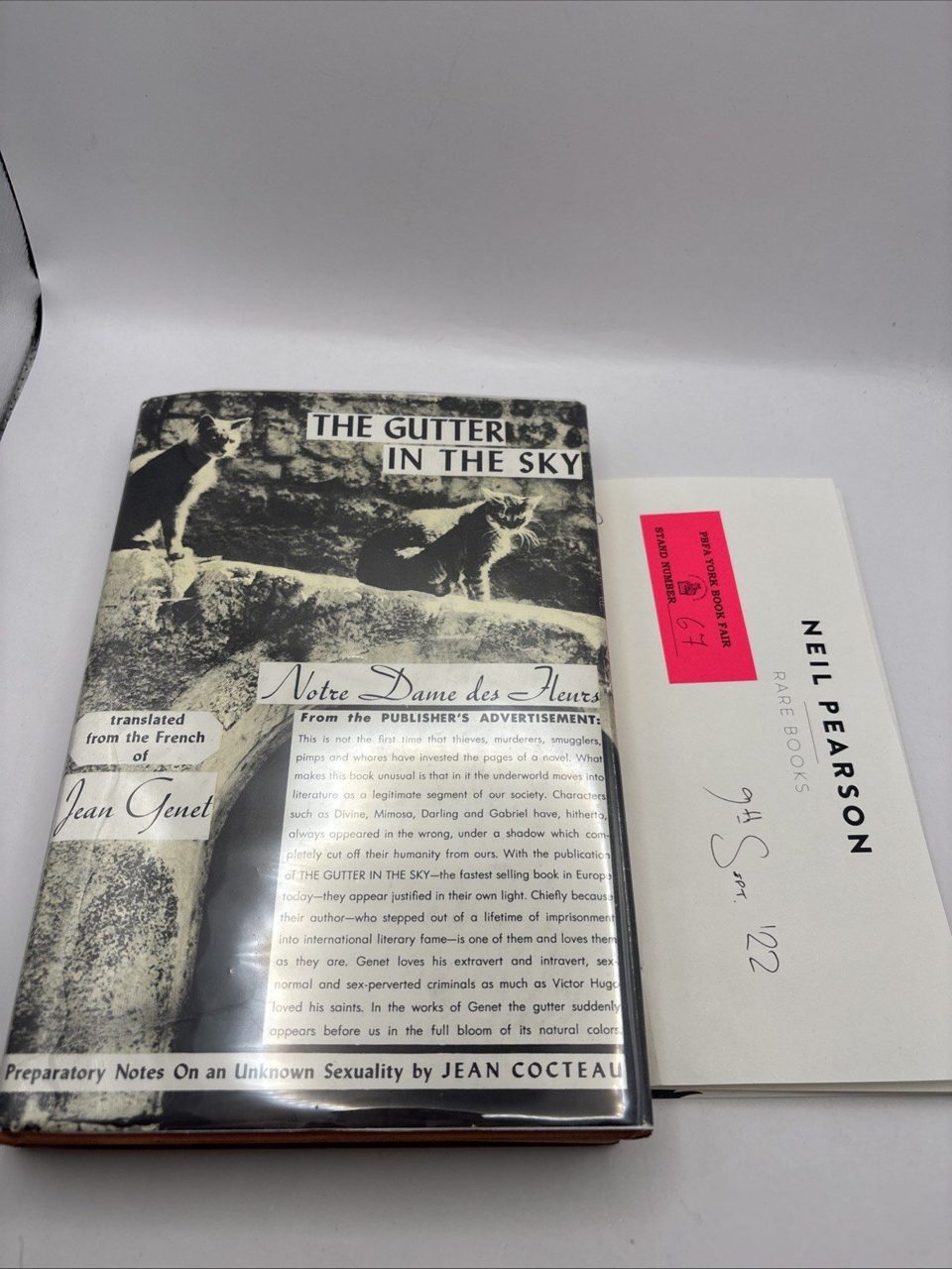 The Gutter In The Sky SIGNED Jean Genet