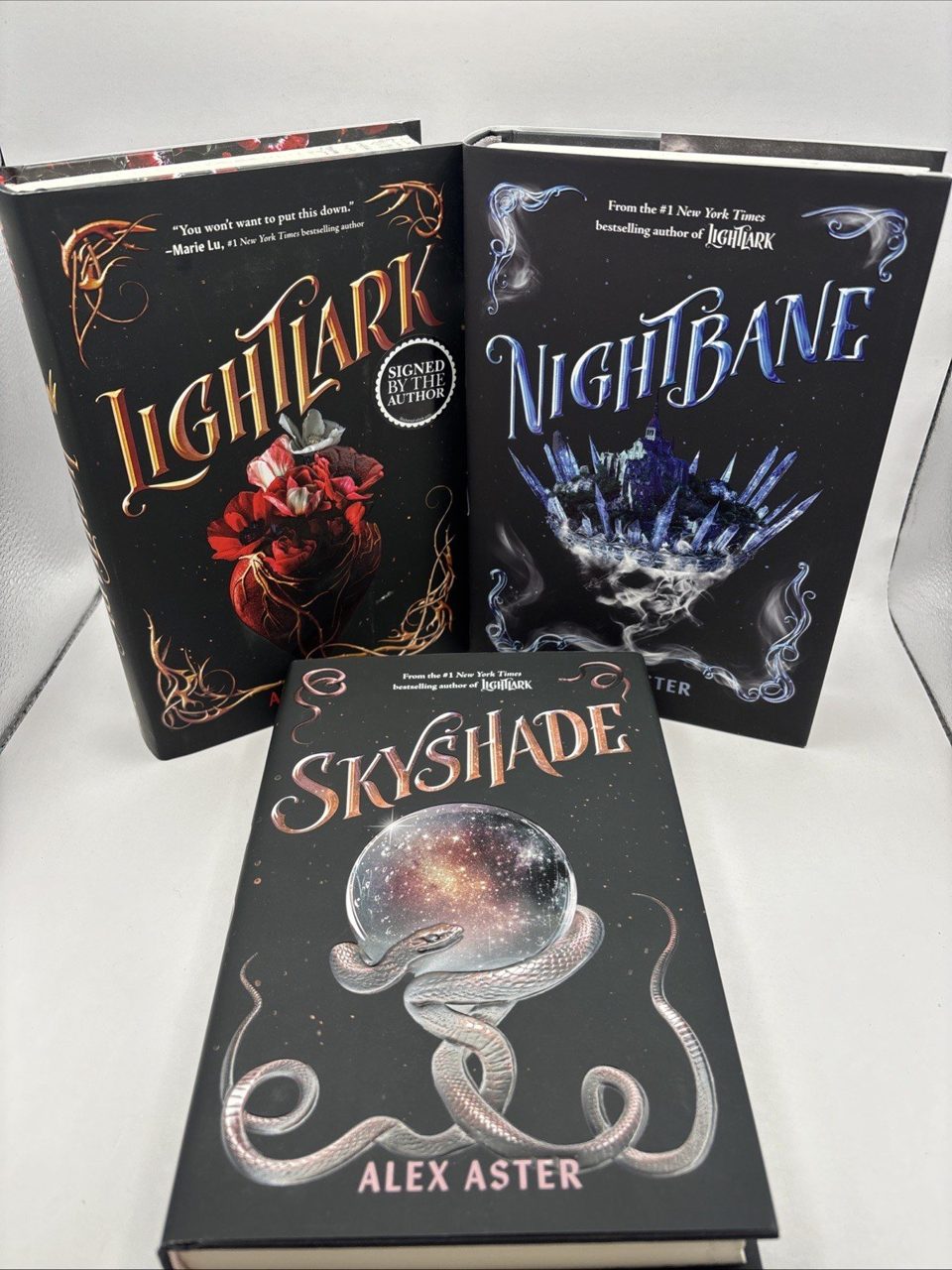 Lightlark Triology Alex Aster Hardback SIGNED Waterstones Edition