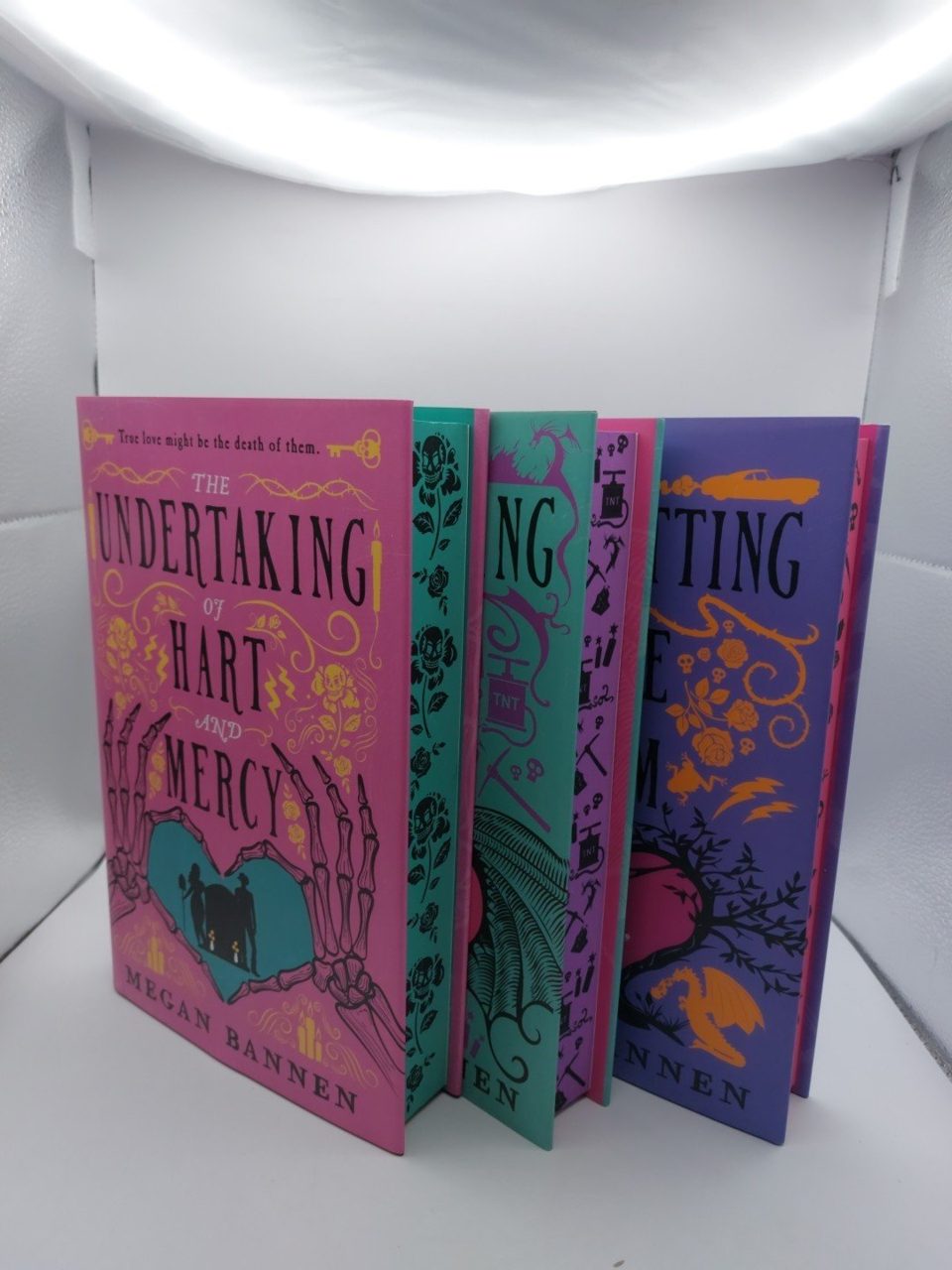 Signed Megan Bannen 3 Volumes Sprayed Edges Fairyloot 1st Edition