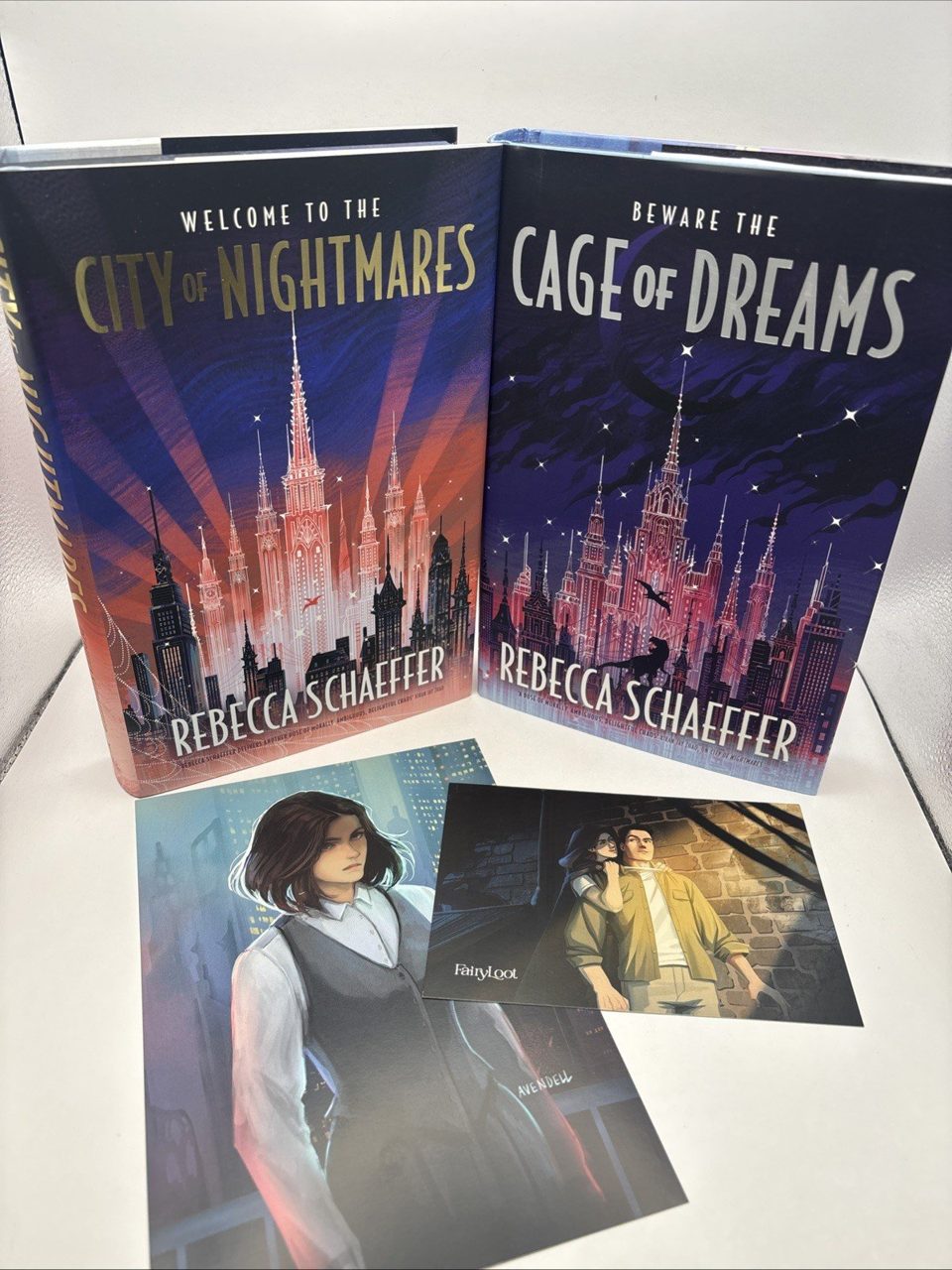 City Of Nightmares Duology Fairyloot Rebecca Schaeffer Signed Cage Of Dreams