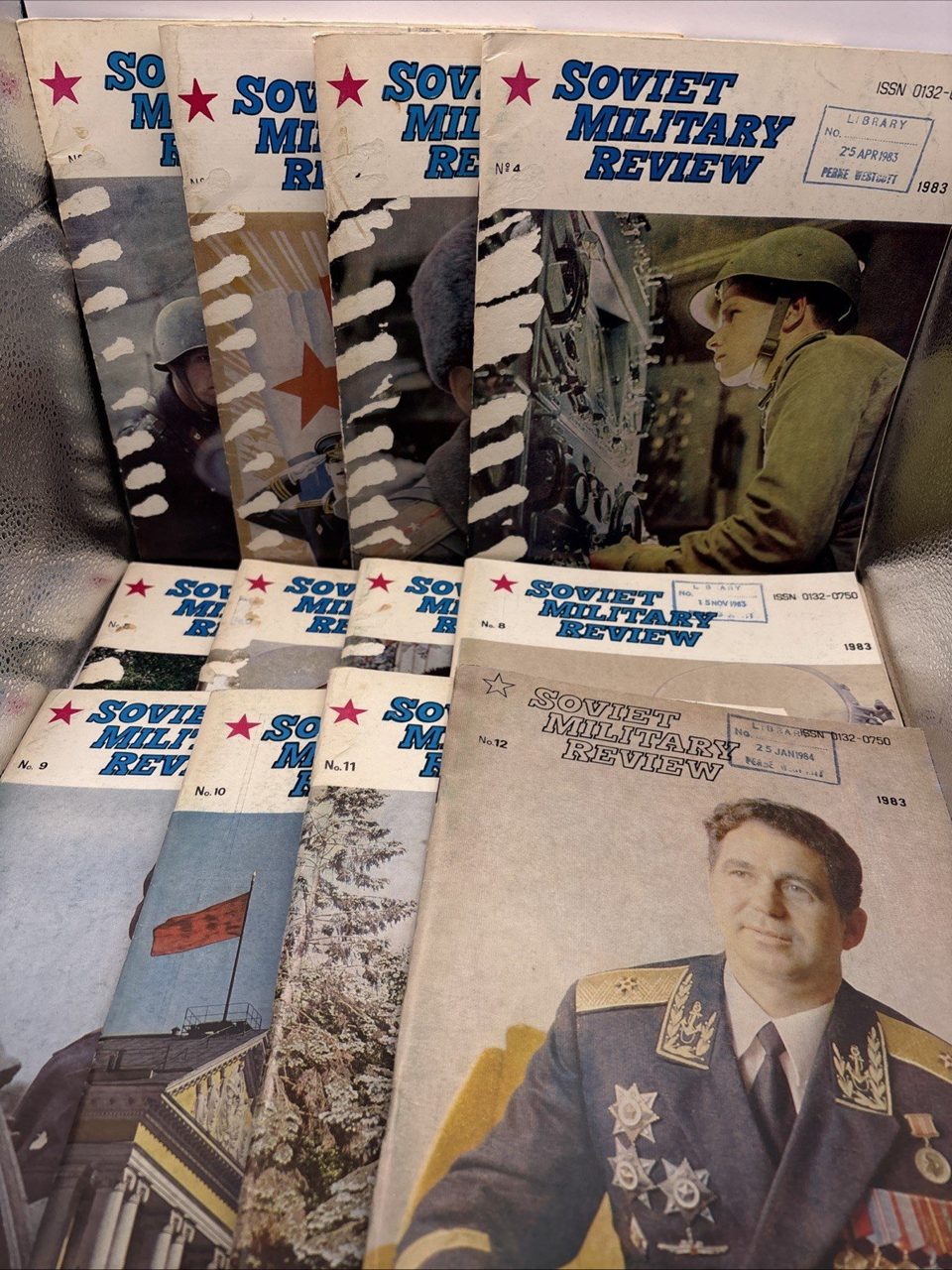 Soviet Military Review Magazines 1983 - 12 Volumes Complete Run Set