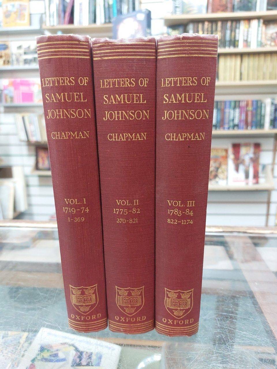 Letters Of Samuel Johnson Volumes 1-3 1952 Oxford Clarendon Press
