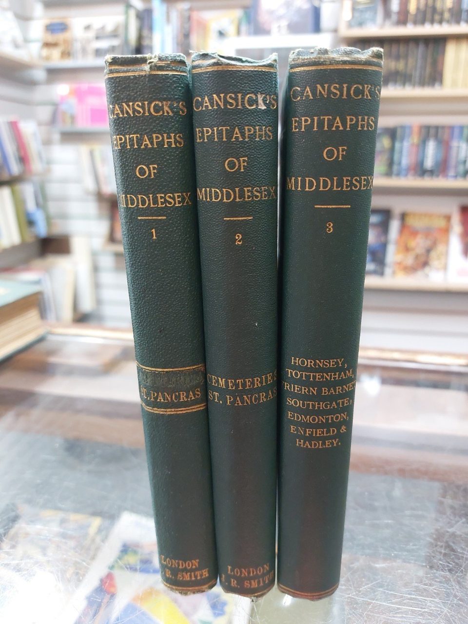 Cansicks Epitaphs Of Middlesex Volumes 1-3 F.T. Cansick