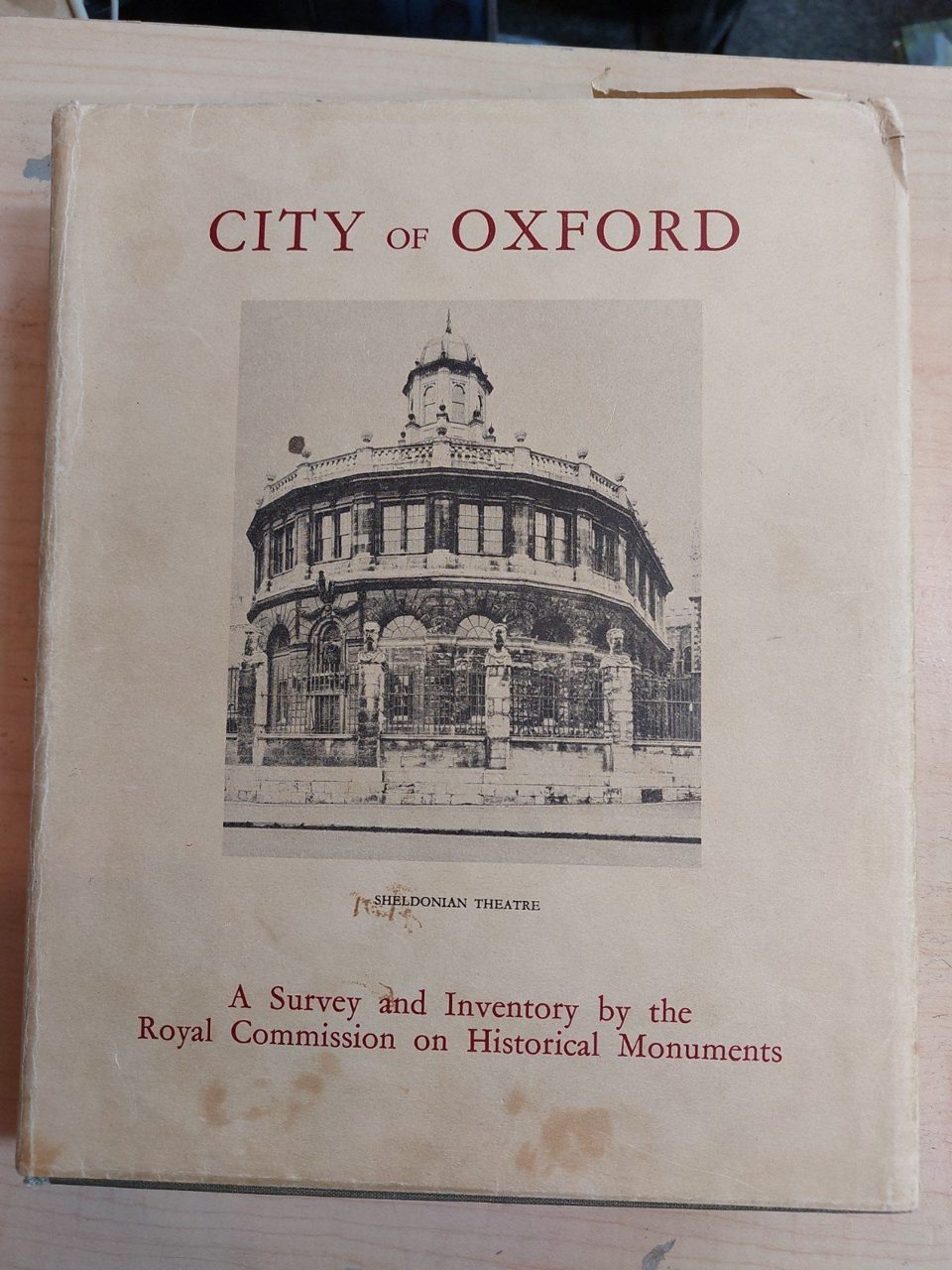1939 An Inventory of the Historical Monuments of the city of Oxford 1st Edition