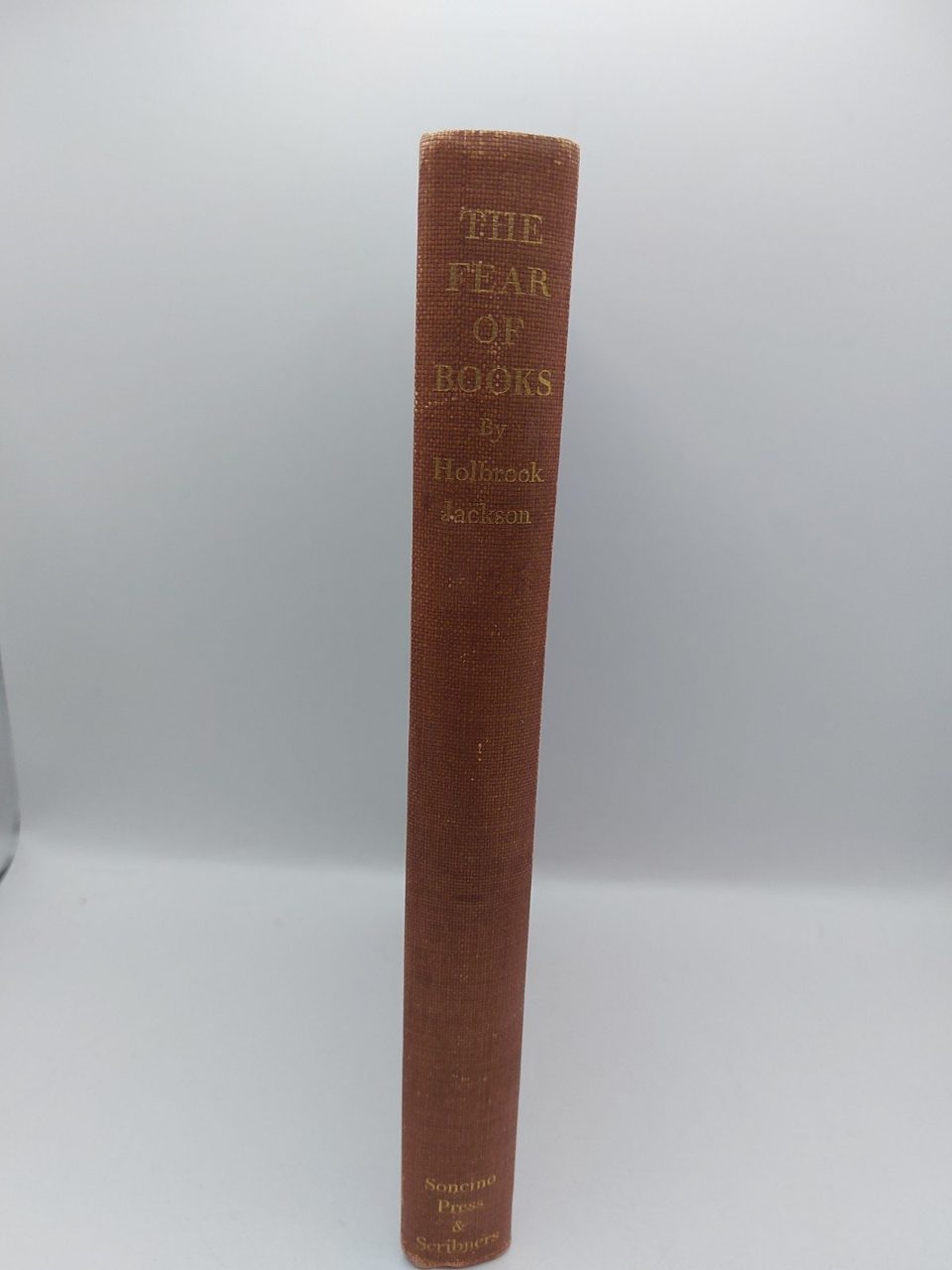 The Fear of Books 1932 Numbered Edition