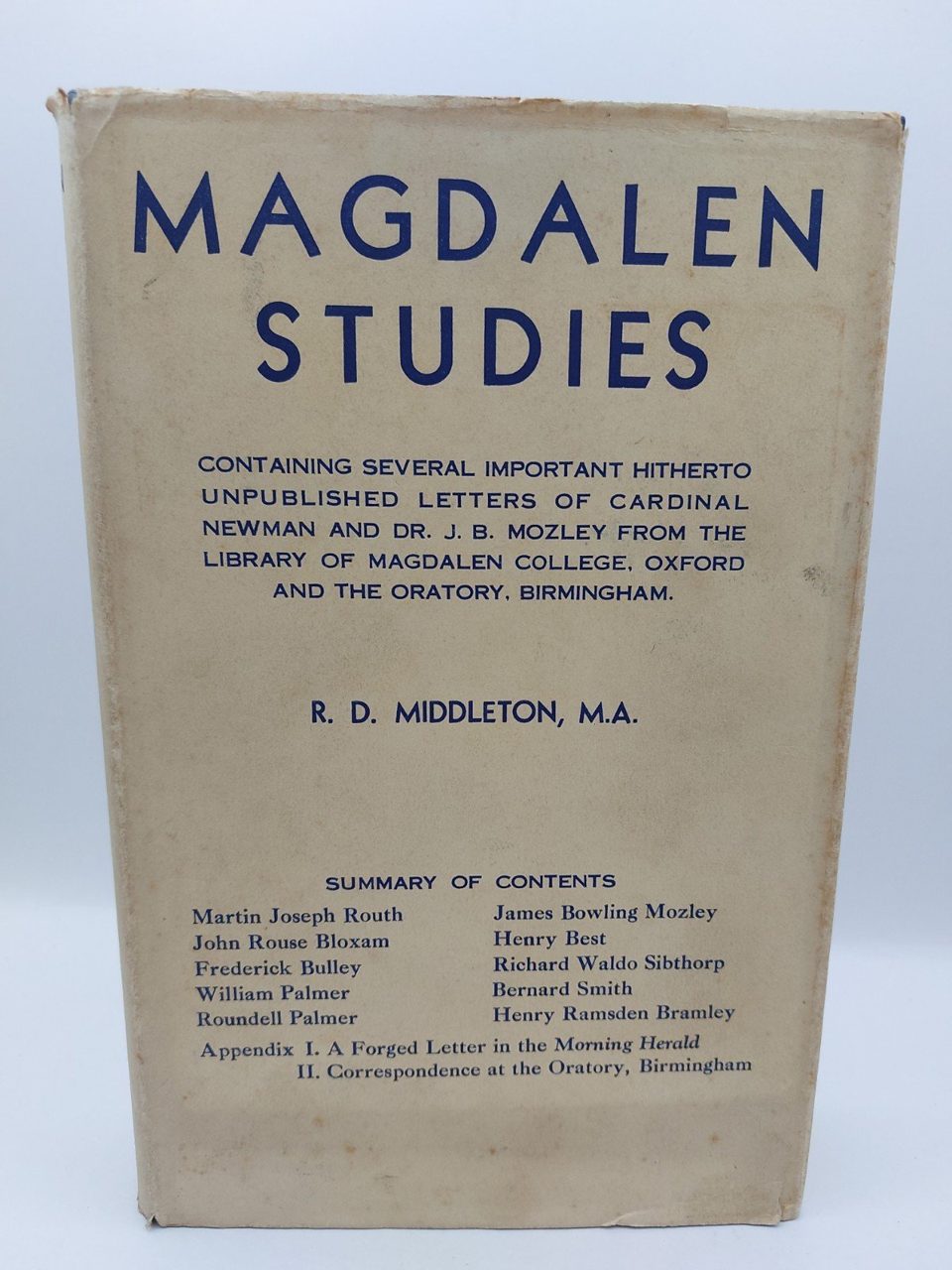 Magdalen Studies