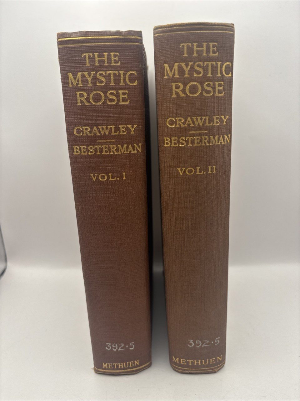 The Mystic Rose By Crawley Besterman Vol 1 & 2 Complete Set