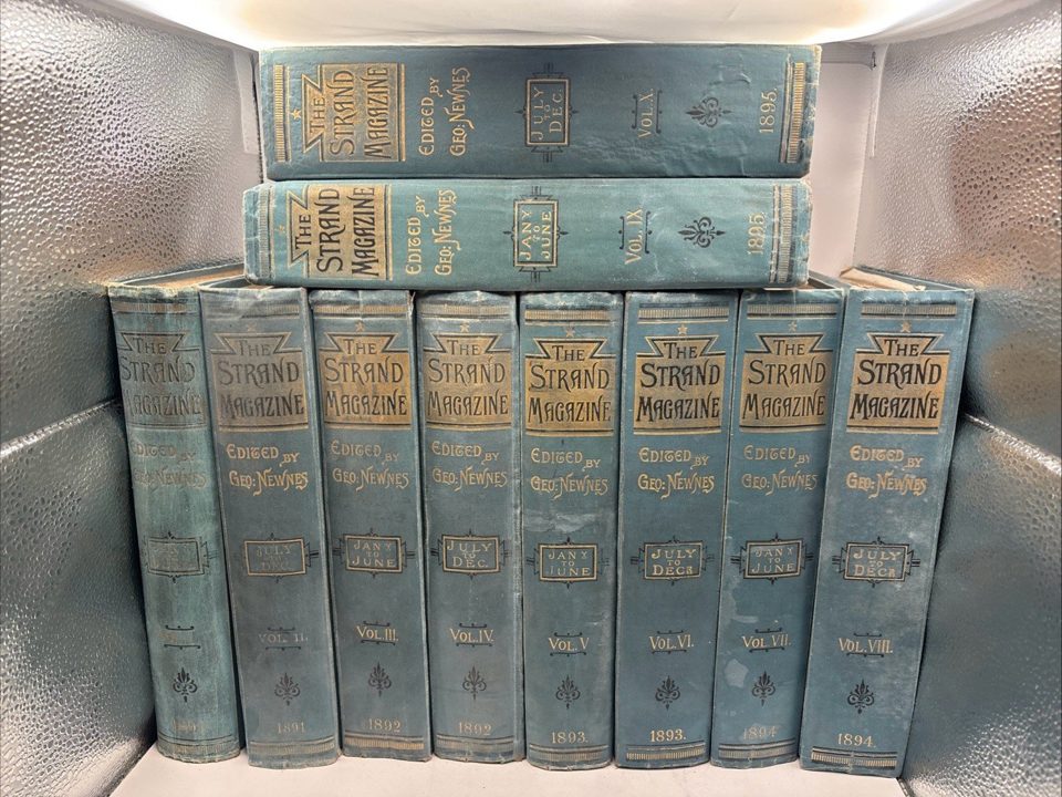 The Strand Magazine 1891-1895 10 volumes Arthur Conan Doyle Sherlock Holmes 1-10