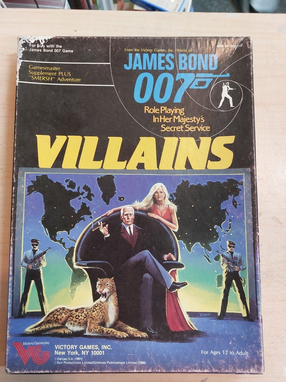 James Bond Villains Box Set RPG Supplement Victory Games 1985 Role Playing Game