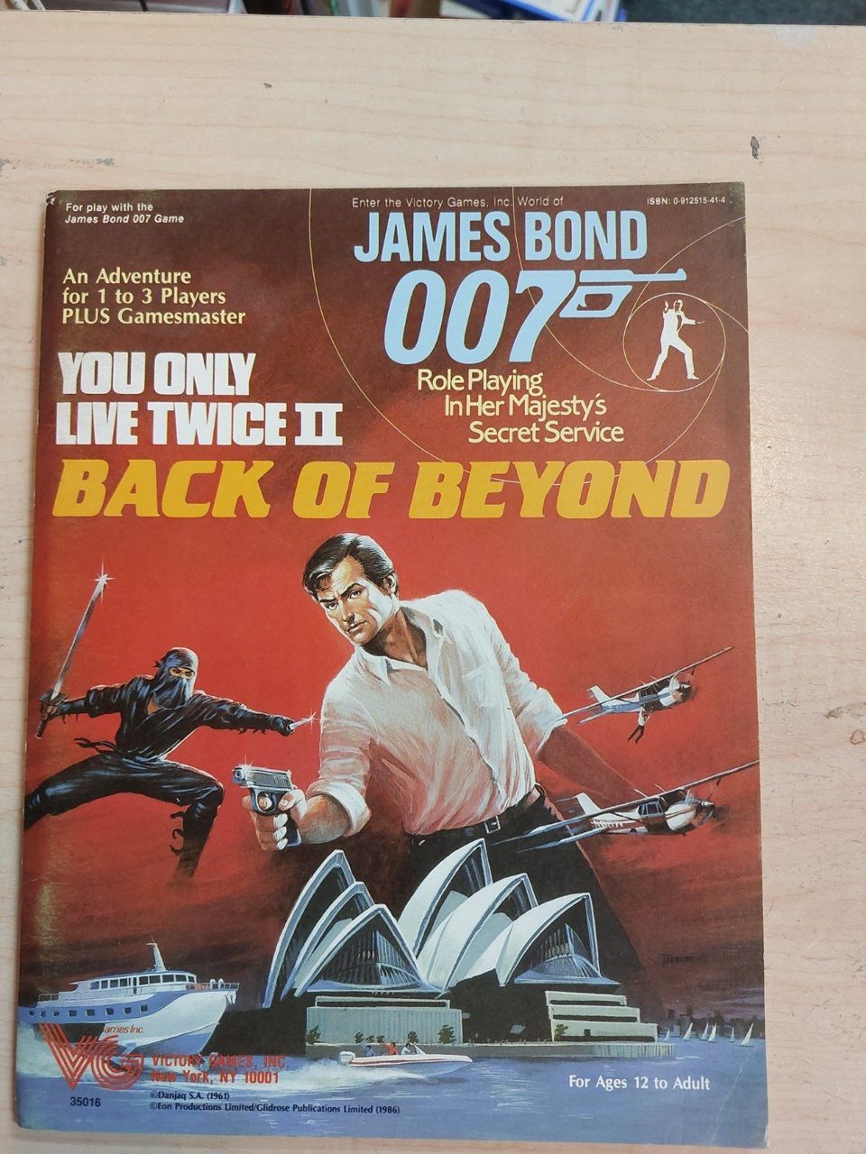 James Bond 007 RPG You Only Live Twice II Back of Beyond Victory Games Module
