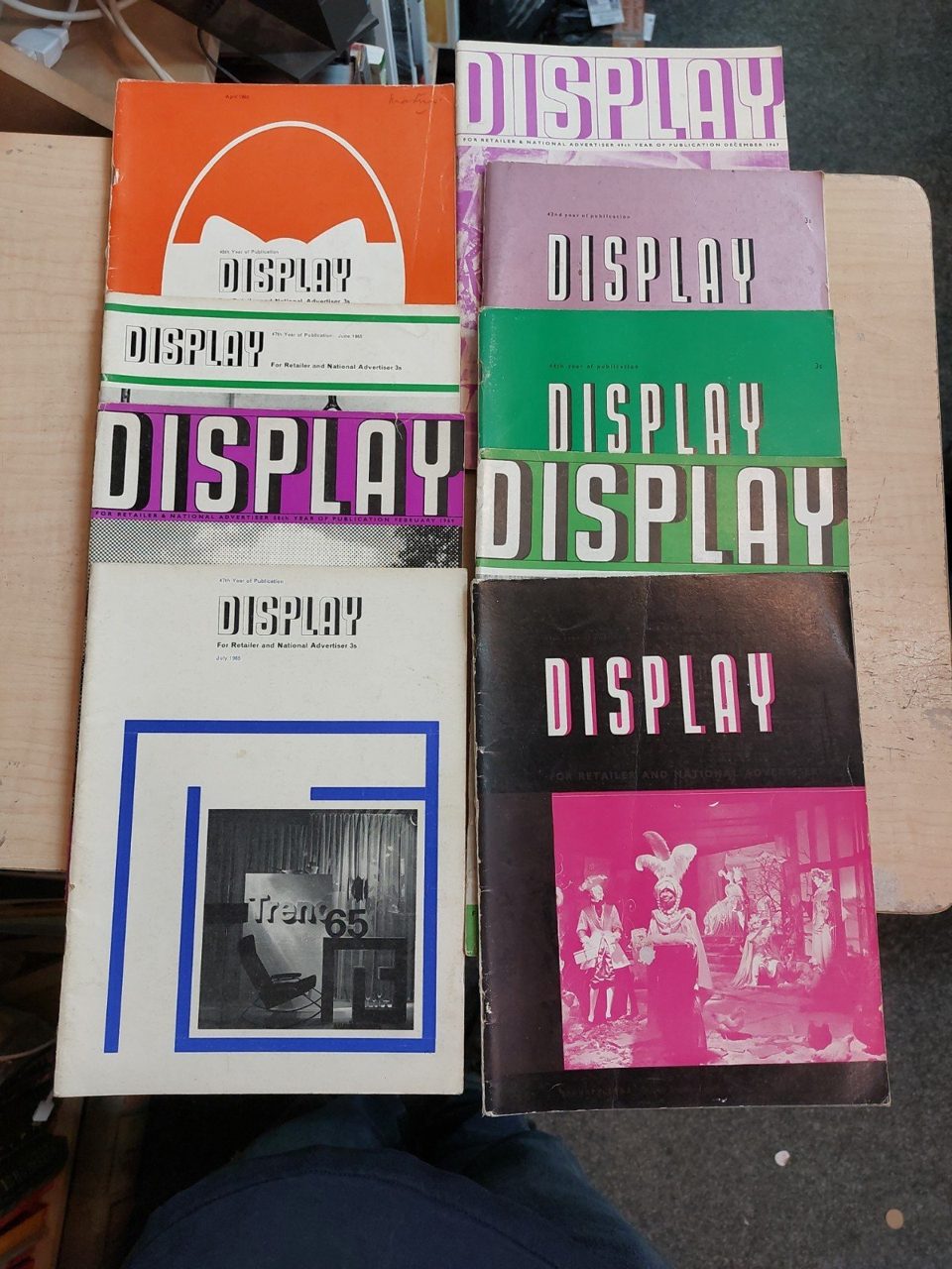 Display Retail National Adveriser Magazine 1960s 9 Volumes