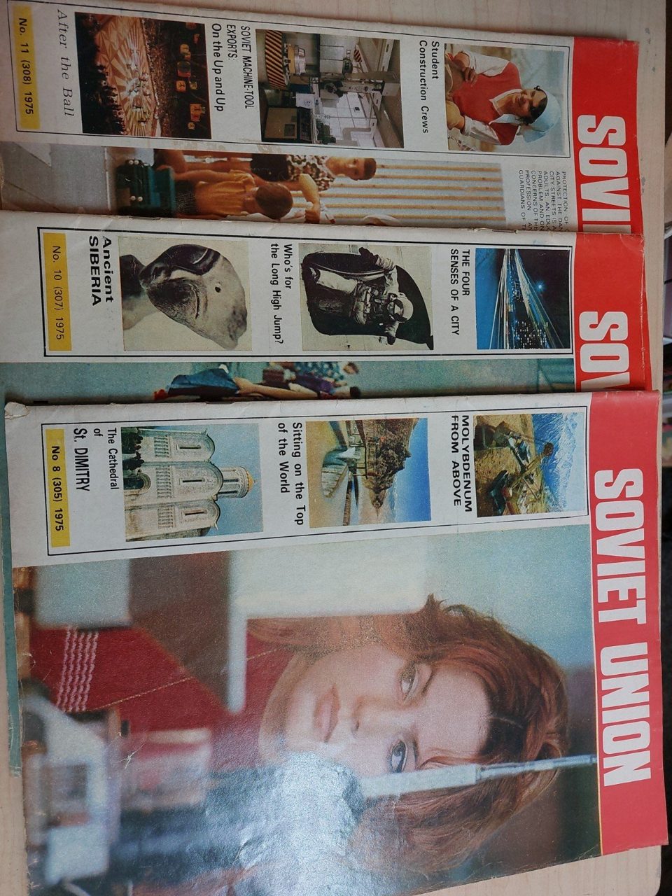 Soviet Union Magazine 1975 English Language Edition 5 Magazines