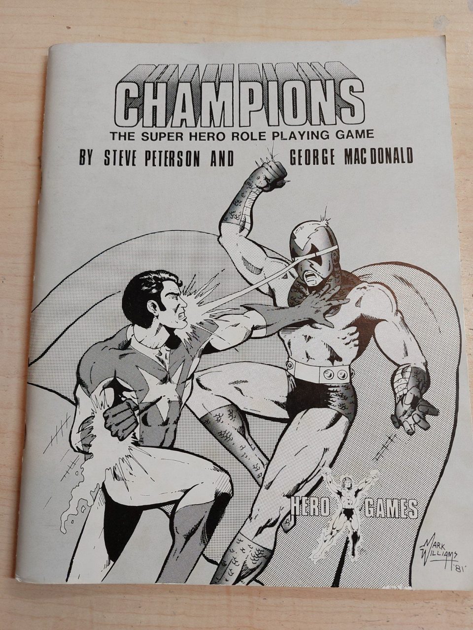 CHAMPIONS Rulebook First Edition Superhero RPG 1981 Hero Games