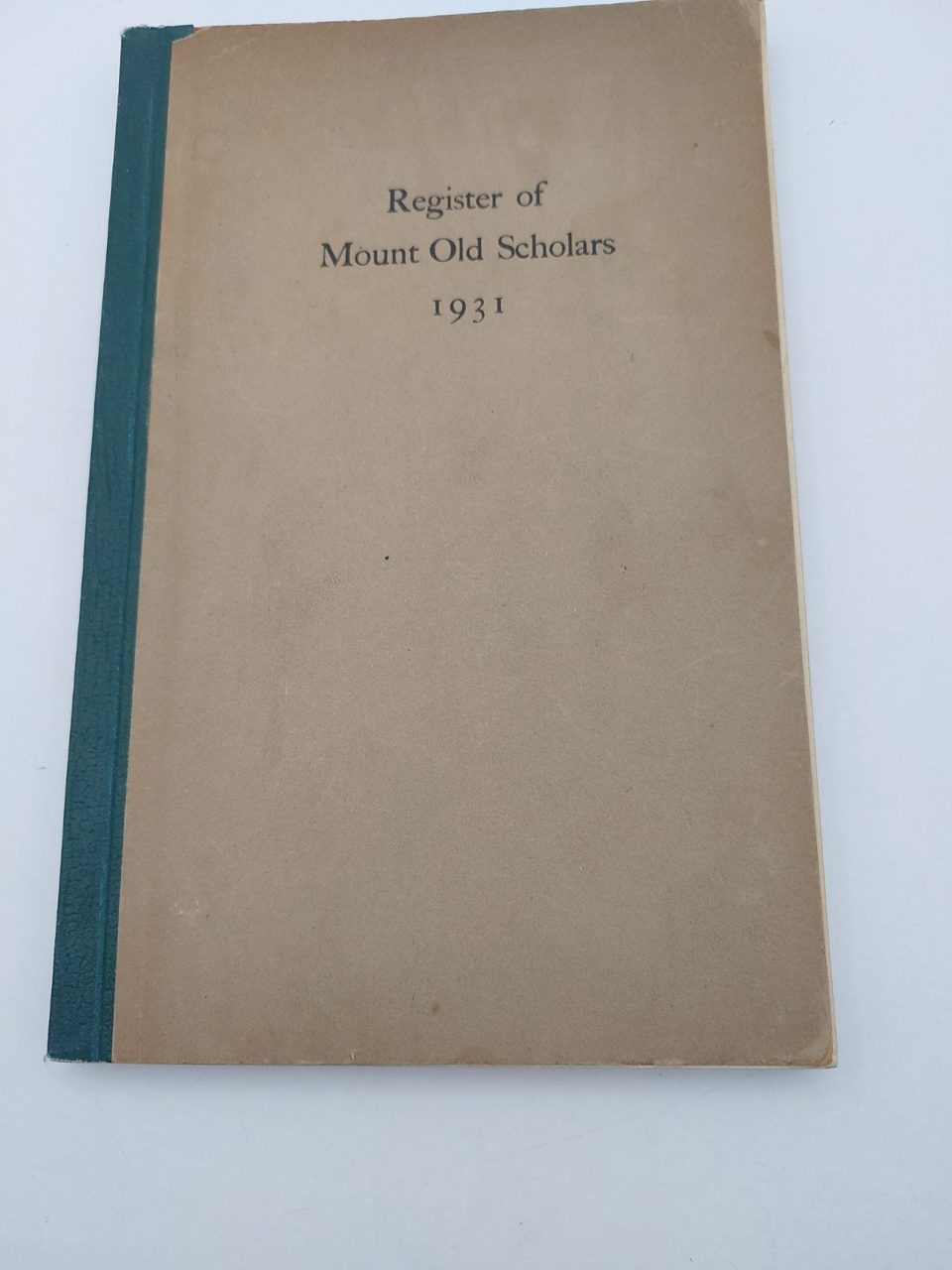 Register Of Old Mount Scholars