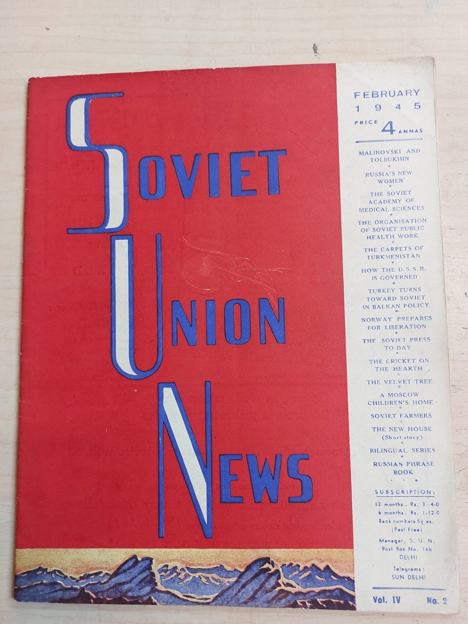 Soviet Union News Vol IV No.2 February