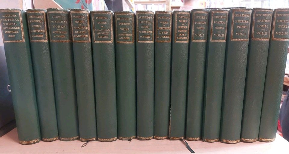 James Nichol Publishing Poetical Works 14 Volumes 1800s