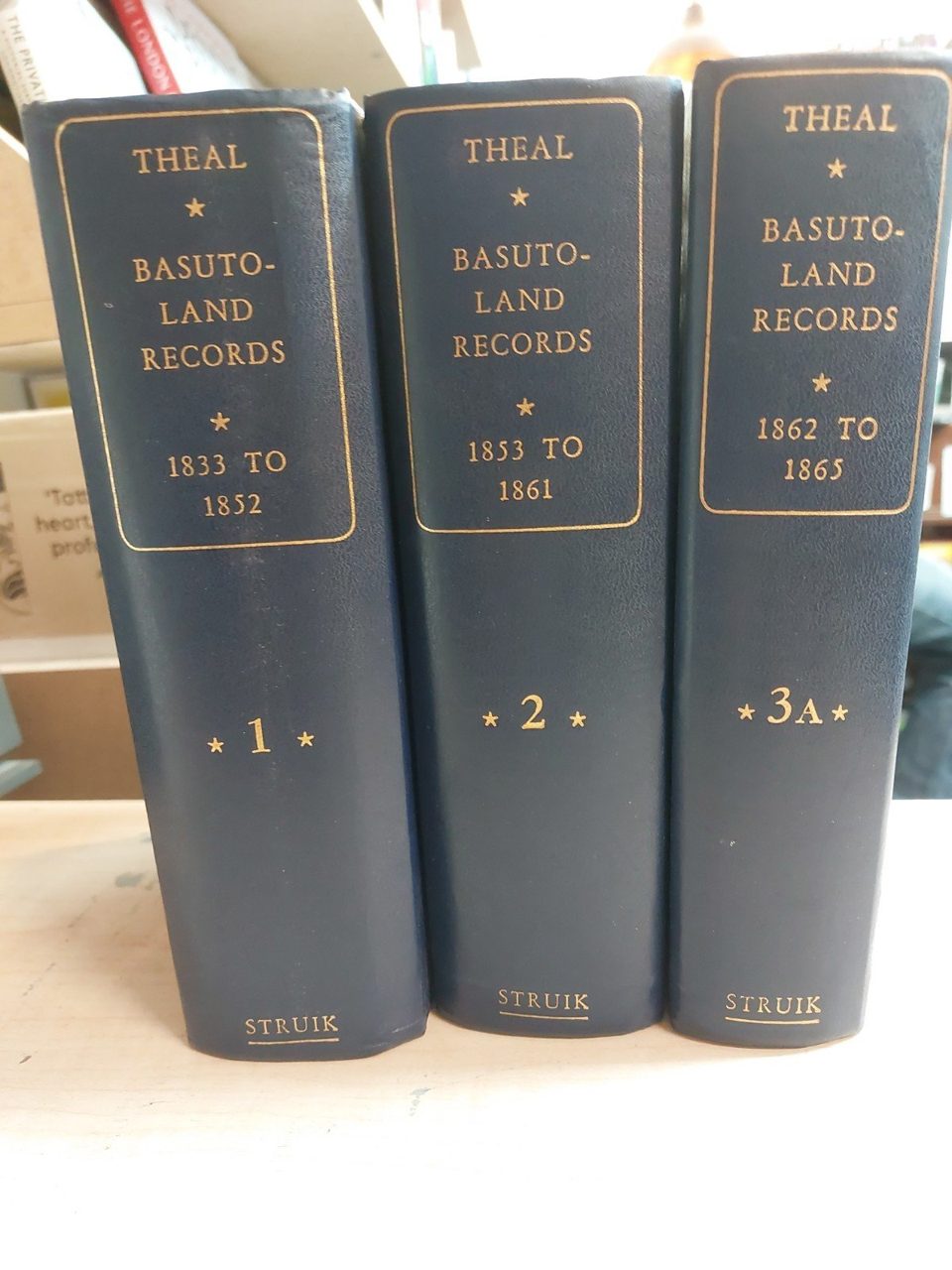 Theal Basuto Lands Records 1833-1865 3 Volumes Struik
