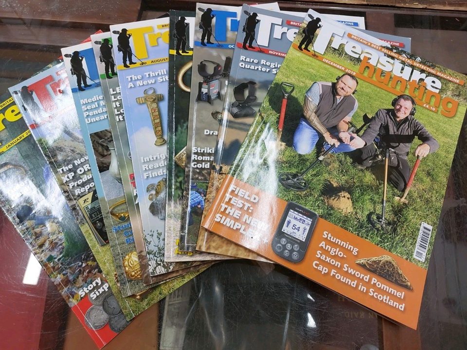 Treasure Hunting Magazine 2019 9 Issues Metal Detectoring Magazine