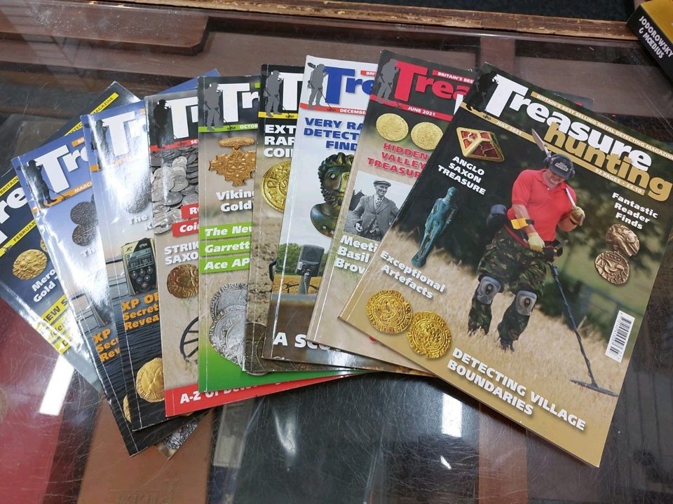 Treasure Hunting Magazine 2020-21 9 Issues Metal Detectoring Magazine