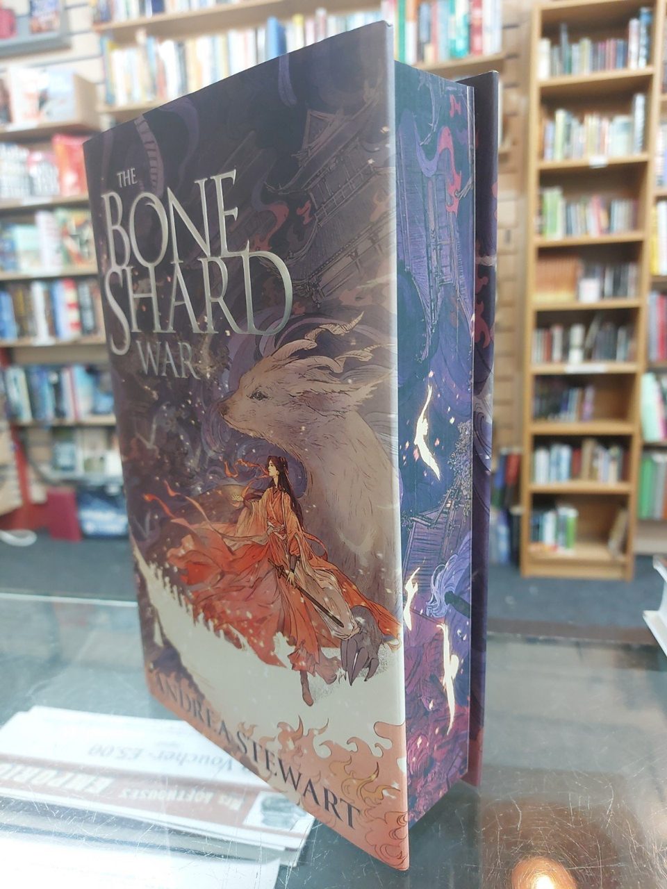 The Bone Shard War Andrea Stewart Hardcover, Broken Binding Sprayed Edges