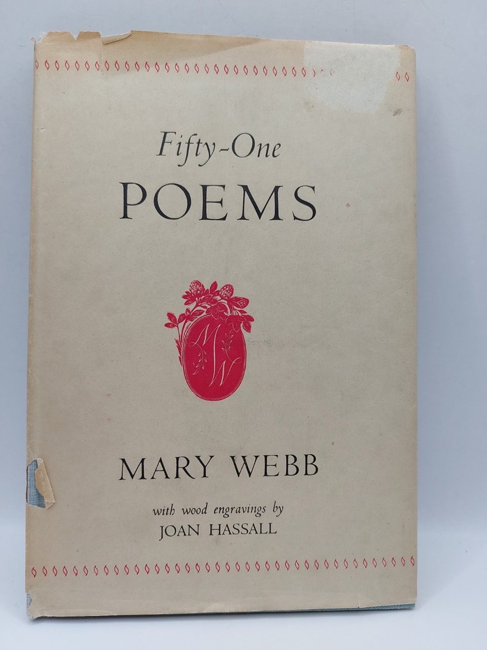 Fifty-One Poems by Mary Webb, Hardcover, First UK Edition (1946)