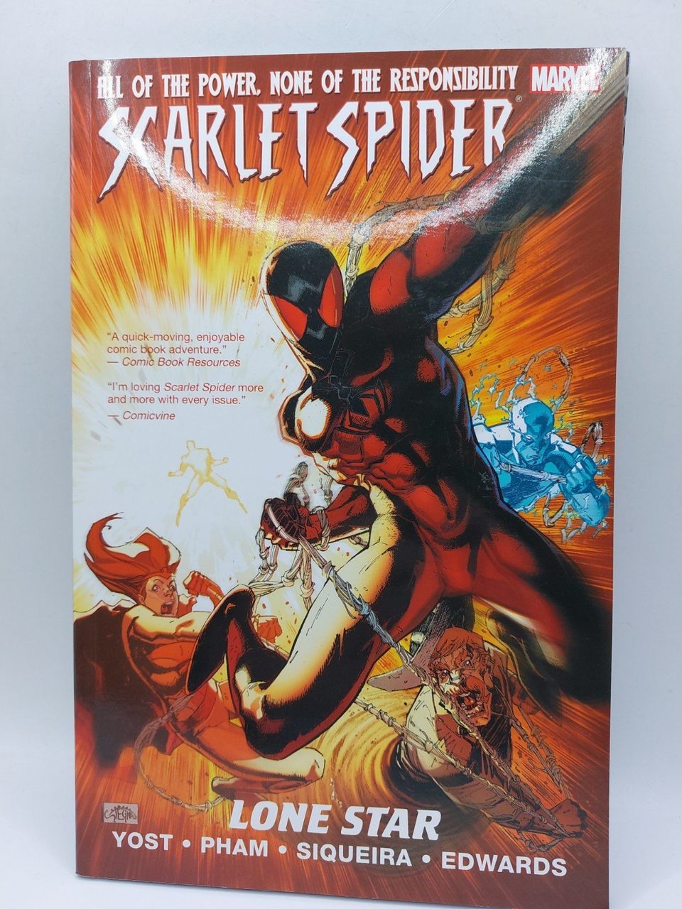 Scarlet Spider Lone Star Paperback TPB Graphic Novel Marvel Comics Yost Pham