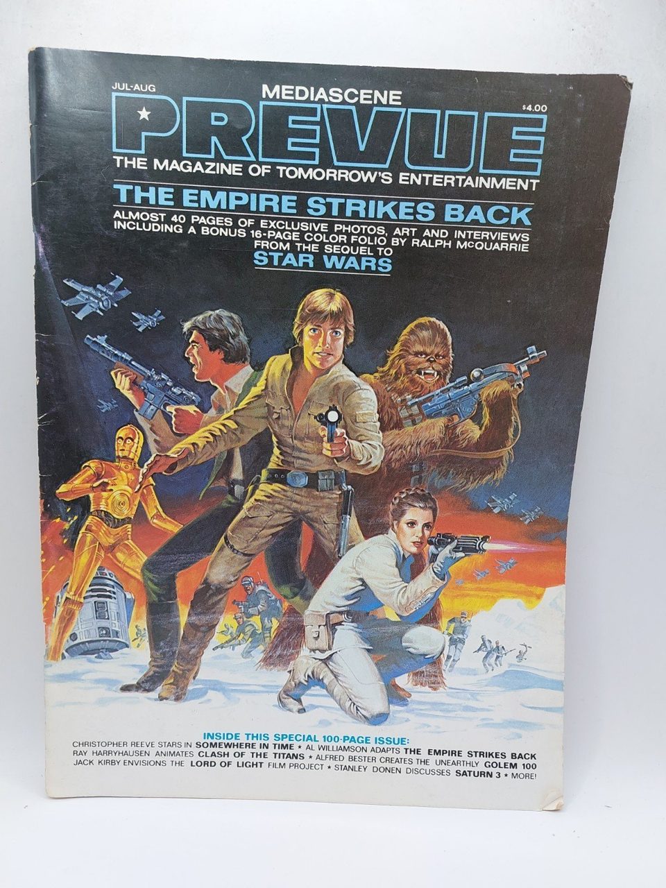 Star Wars The Empire Strikes Back Mediascene PREVUE magazine 1980 McQuarrie