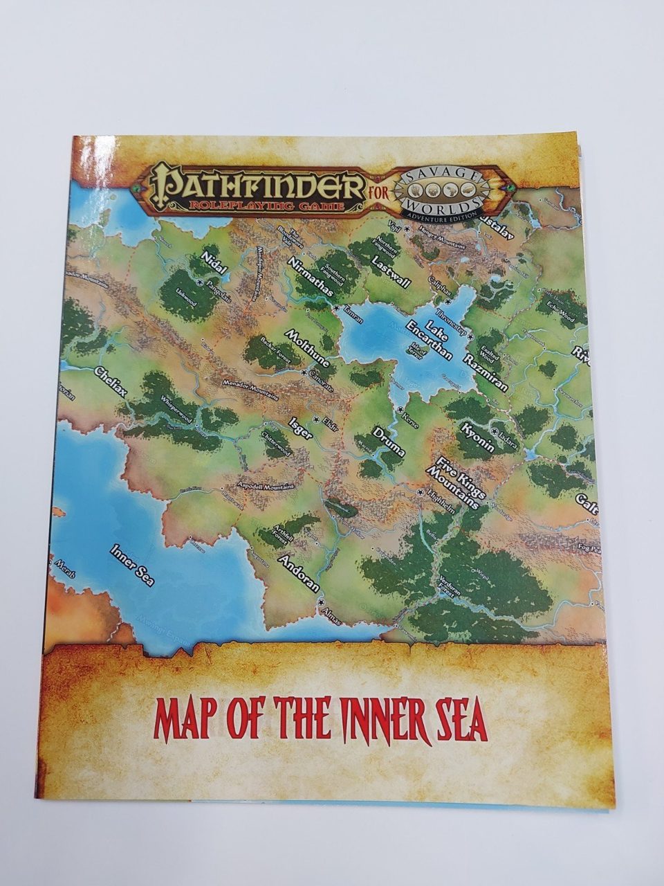 Savage Worlds Adventure Edition Pathfinder Map Inner Sea