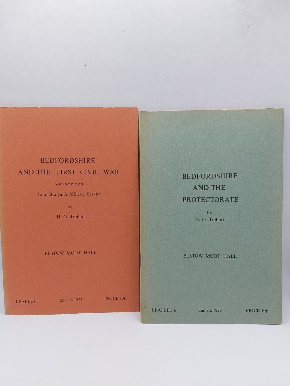 Bedfordshire First Civil War And Protectorate Leaflets 3 & 6 H.G.Tibbutt